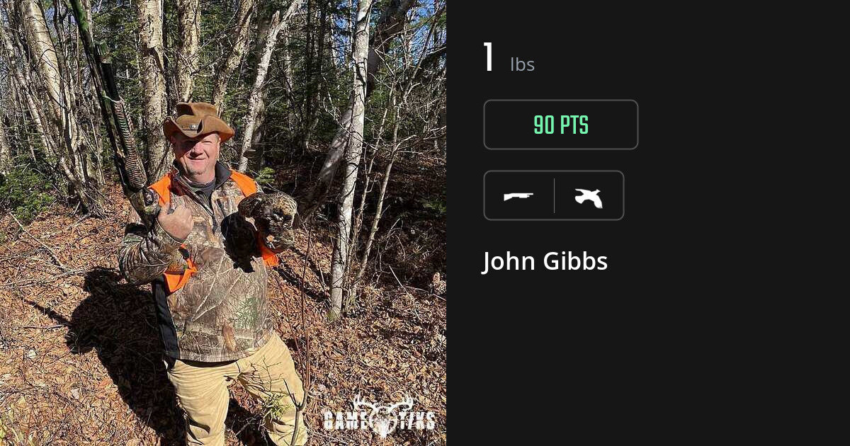 Upland bird harvest on Gametiks