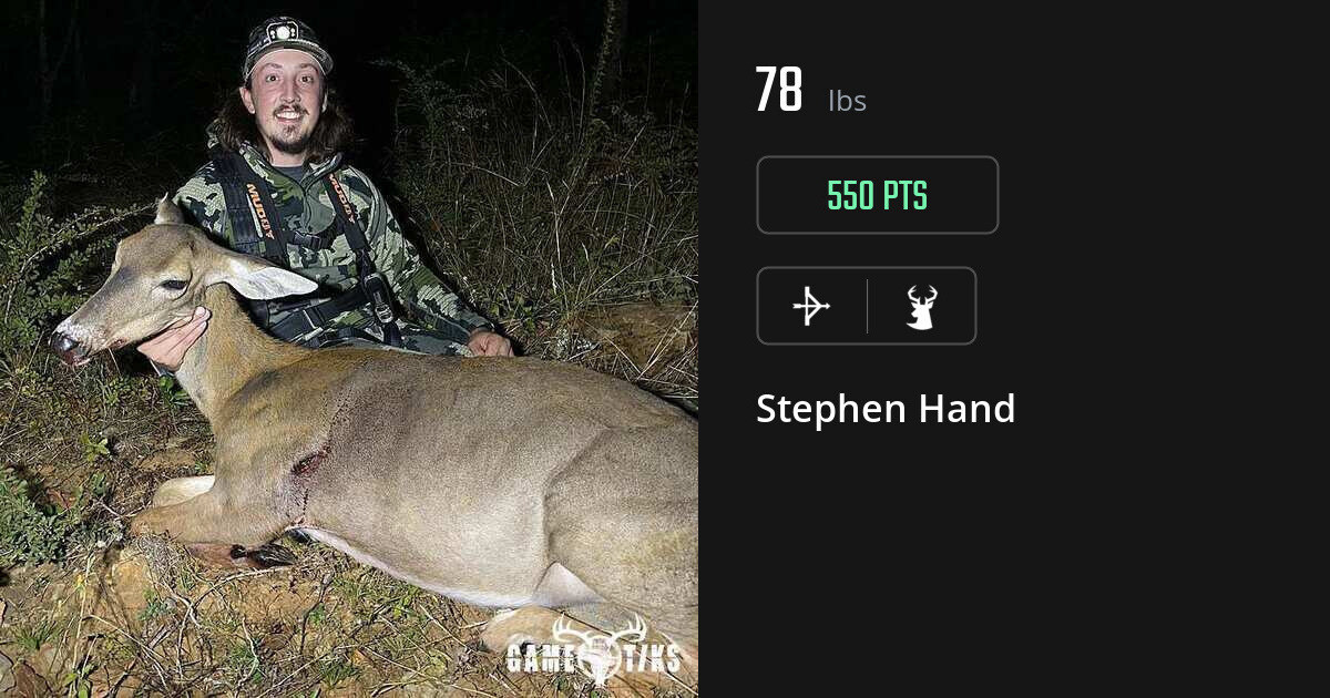Deer harvest on Gametiks