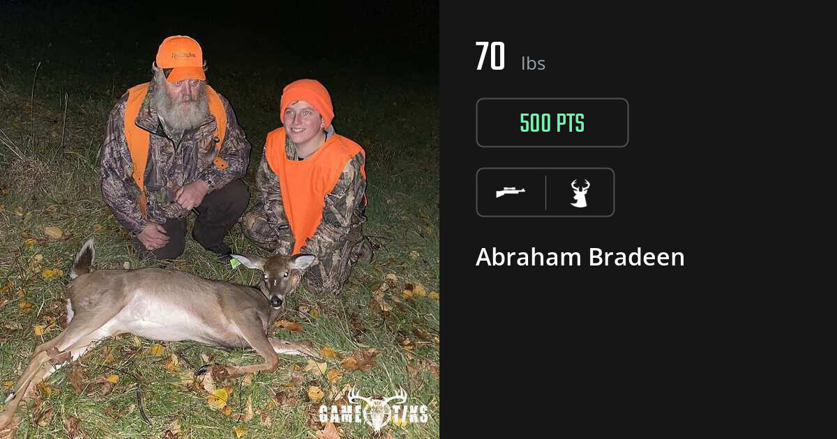 Deer harvest on Gametiks