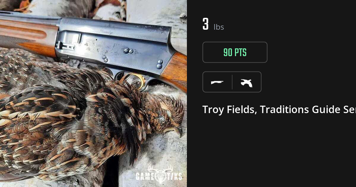 Upland bird harvest on Gametiks