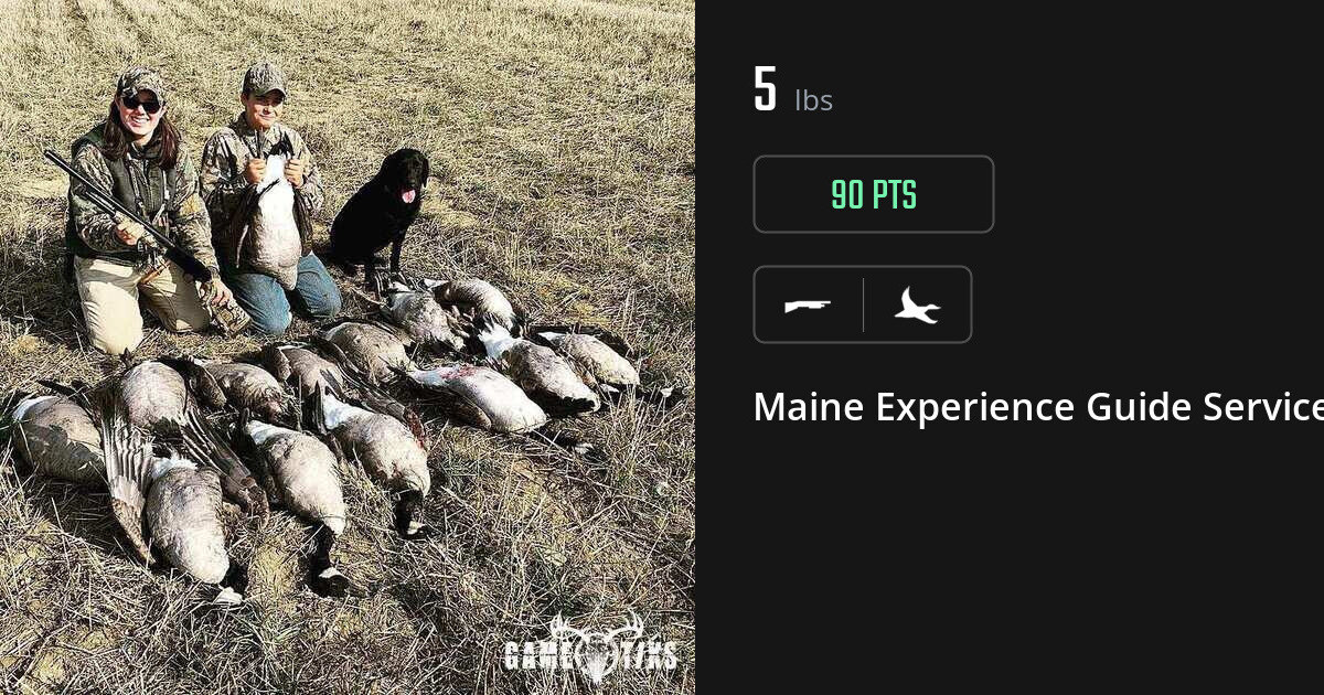 Waterfowl harvest on Gametiks
