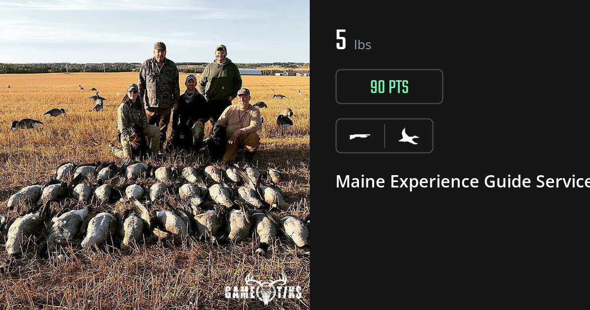 Waterfowl harvest on Gametiks