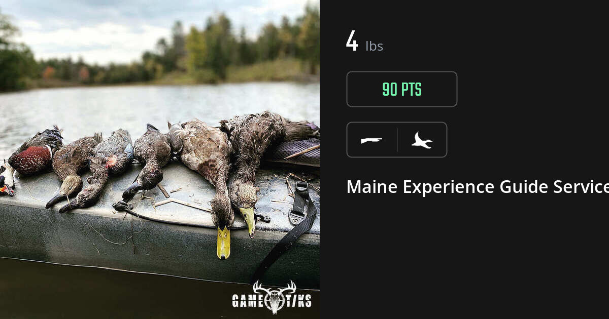 Waterfowl harvest on Gametiks