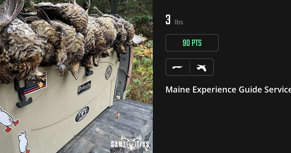 Upland bird harvest on Gametiks