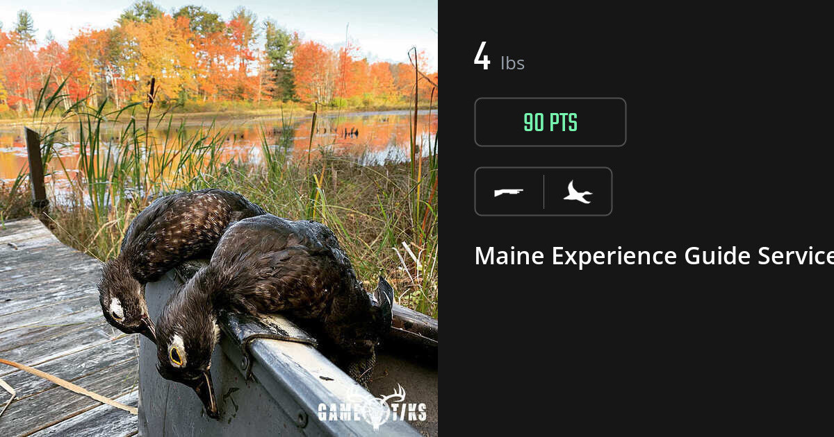 Waterfowl harvest on Gametiks