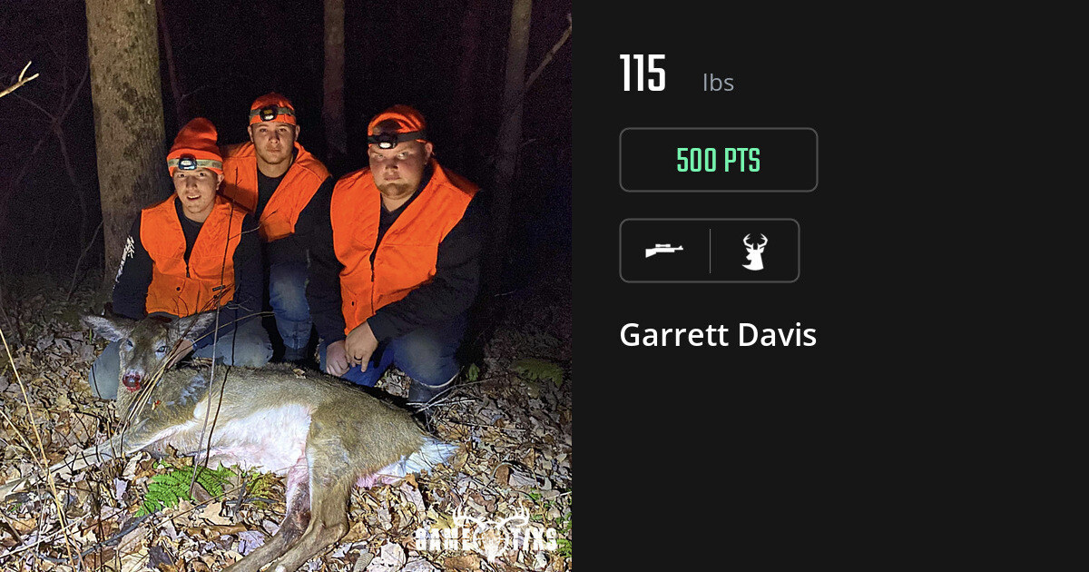 Deer harvest on Gametiks