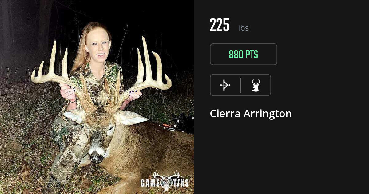 Deer harvest on Gametiks