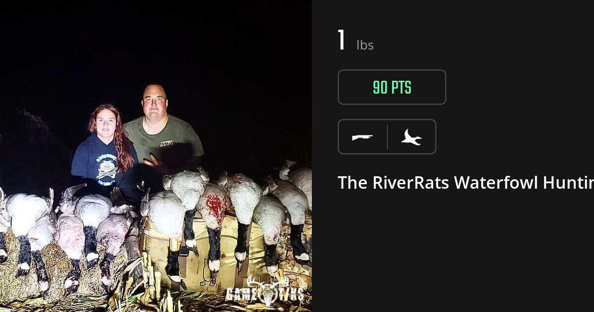 Waterfowl harvest on Gametiks
