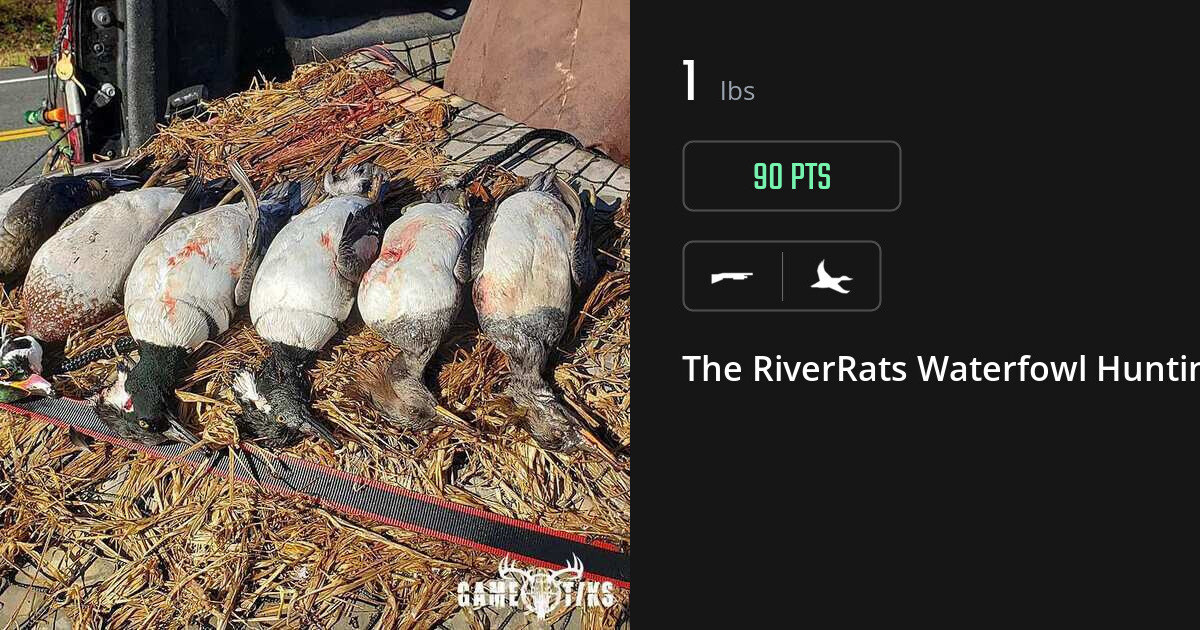 Waterfowl harvest on Gametiks