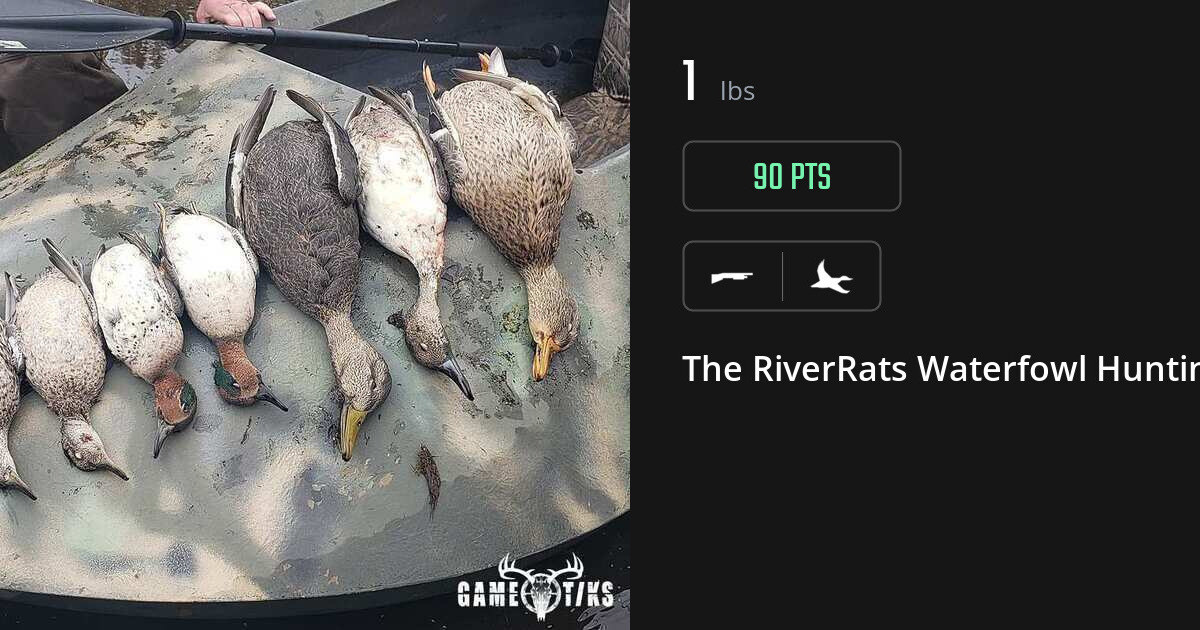Waterfowl harvest on Gametiks