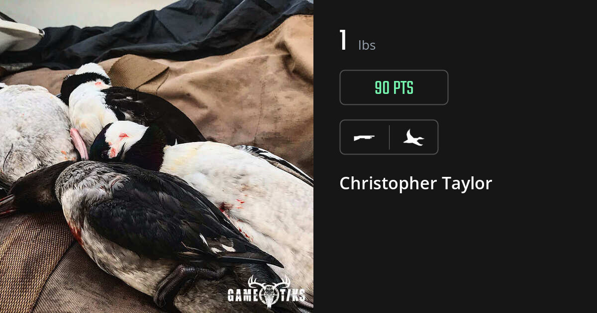 Waterfowl harvest on Gametiks