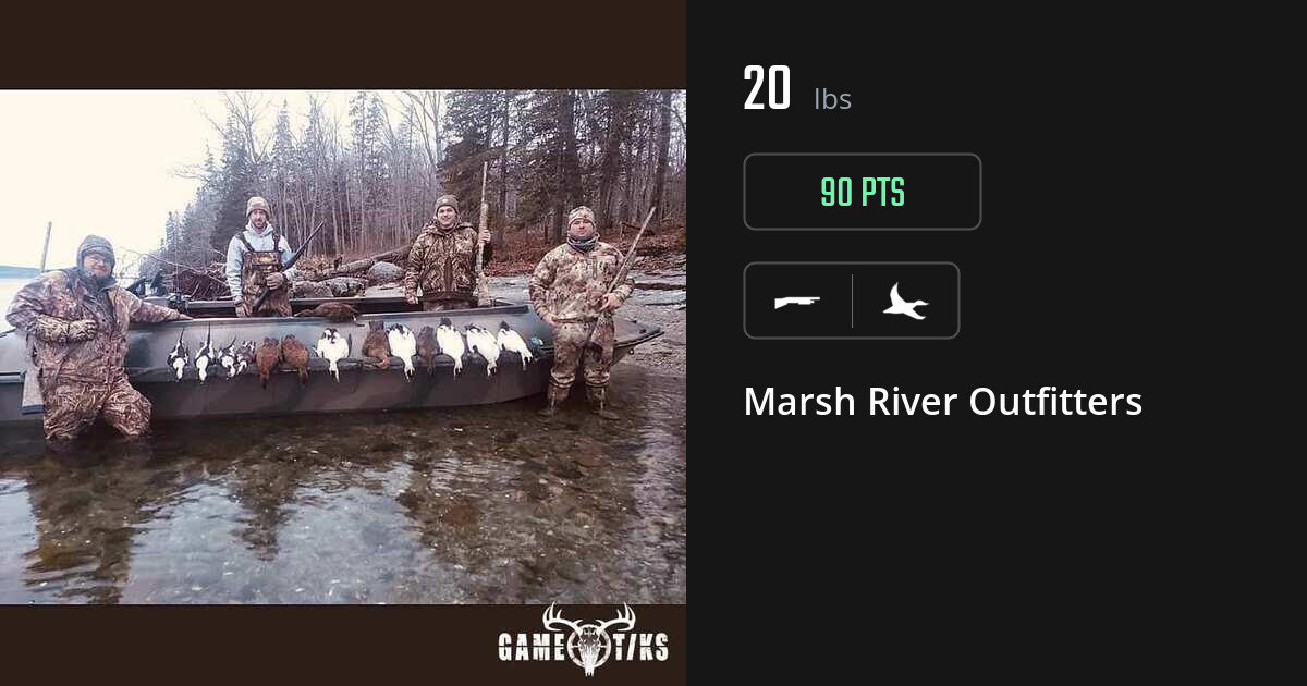 Waterfowl harvest on Gametiks