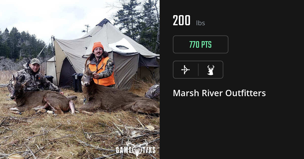 Deer harvest on Gametiks