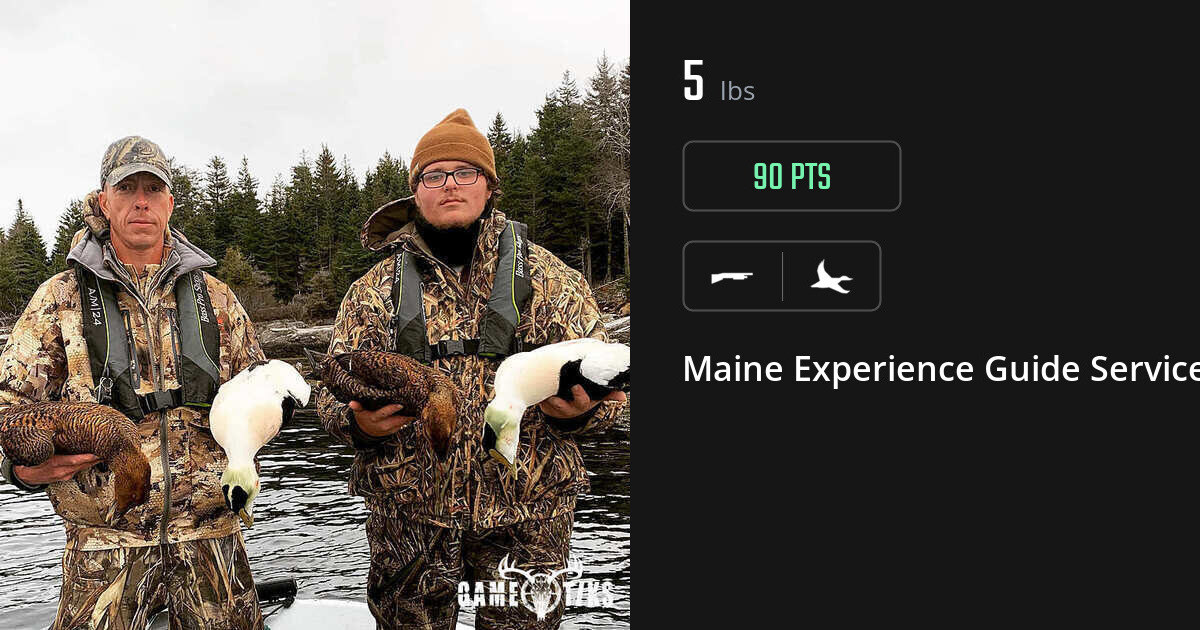 Waterfowl harvest on Gametiks