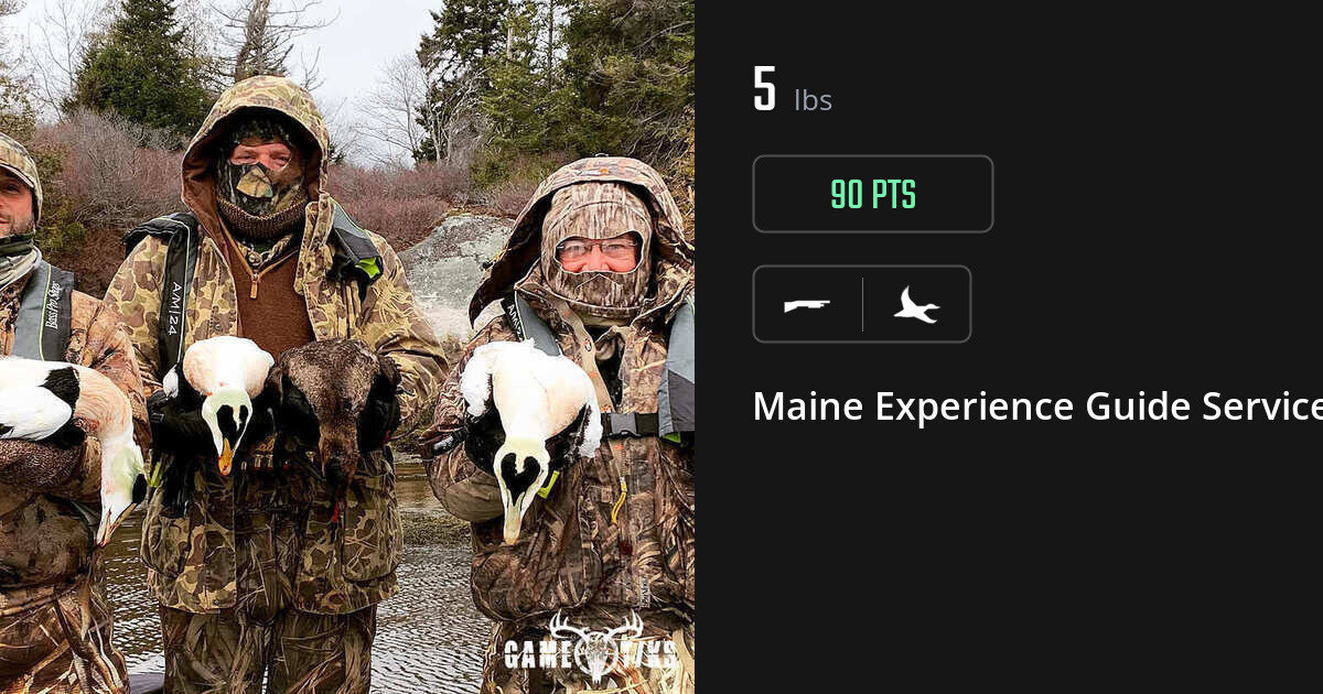 Waterfowl harvest on Gametiks