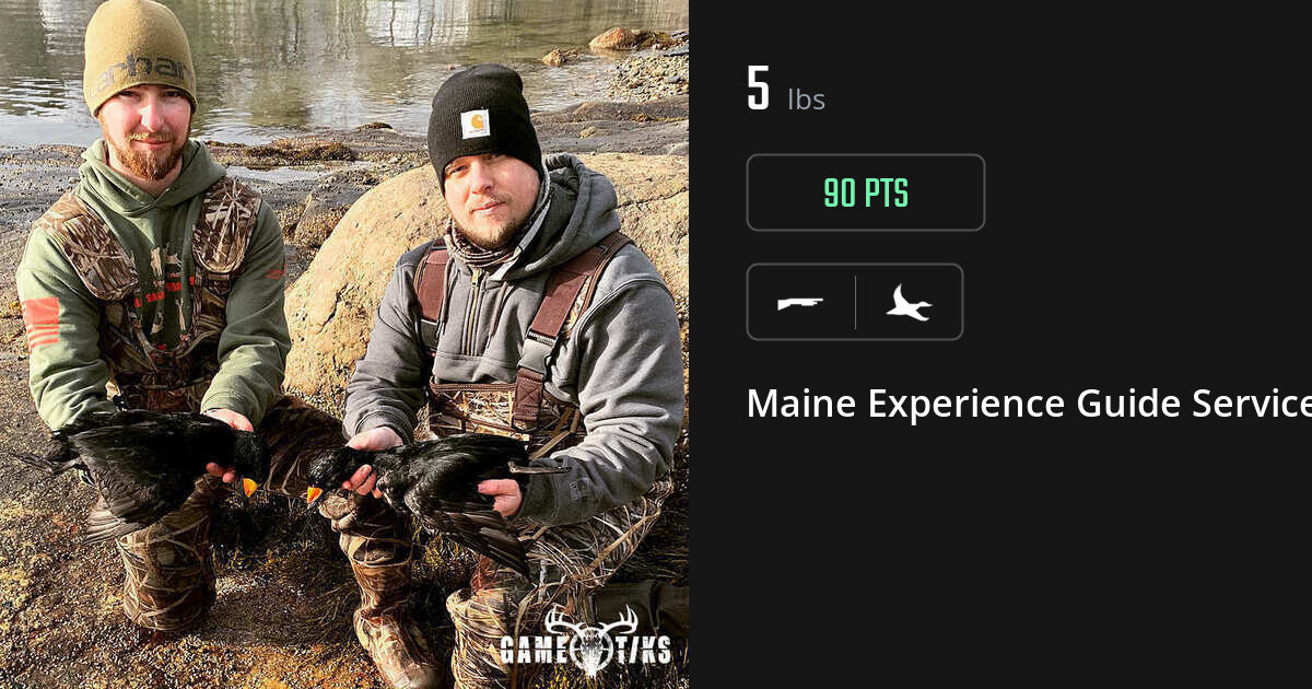Waterfowl harvest on Gametiks