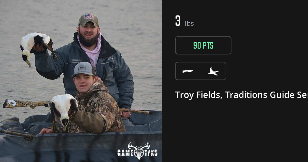 Waterfowl harvest on Gametiks