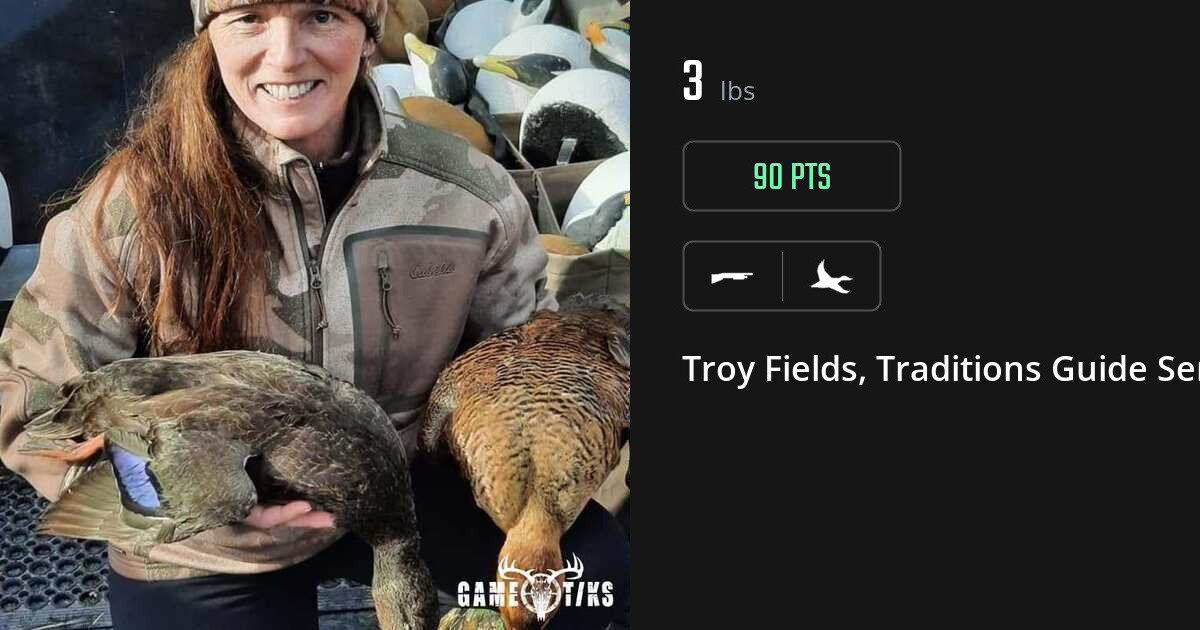Waterfowl harvest on Gametiks