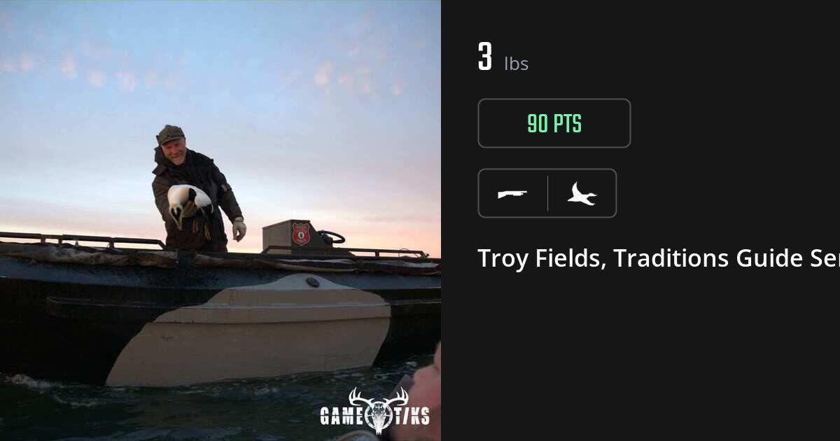 Waterfowl harvest on Gametiks