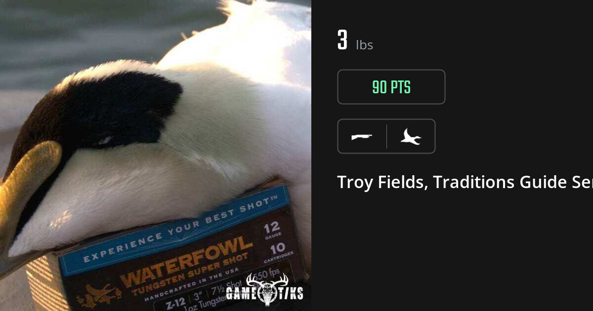 Waterfowl harvest on Gametiks