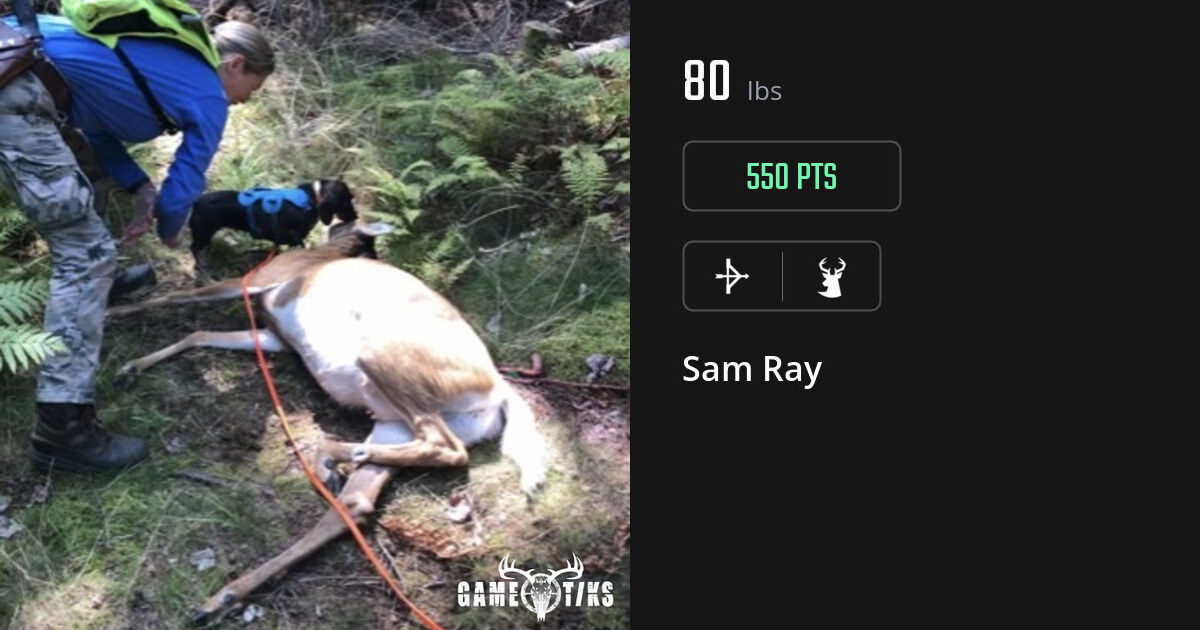 Deer harvest on Gametiks