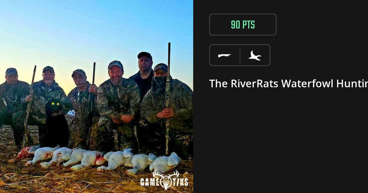 Waterfowl harvest on Gametiks