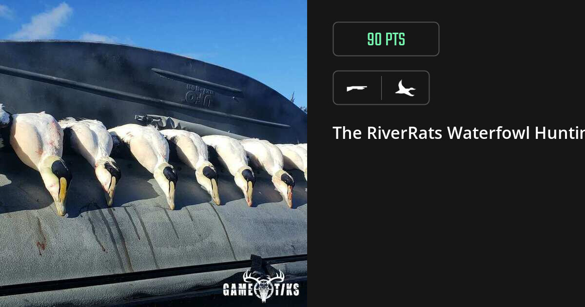 Waterfowl harvest on Gametiks