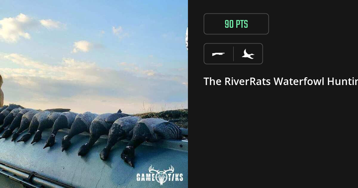 Waterfowl harvest on Gametiks