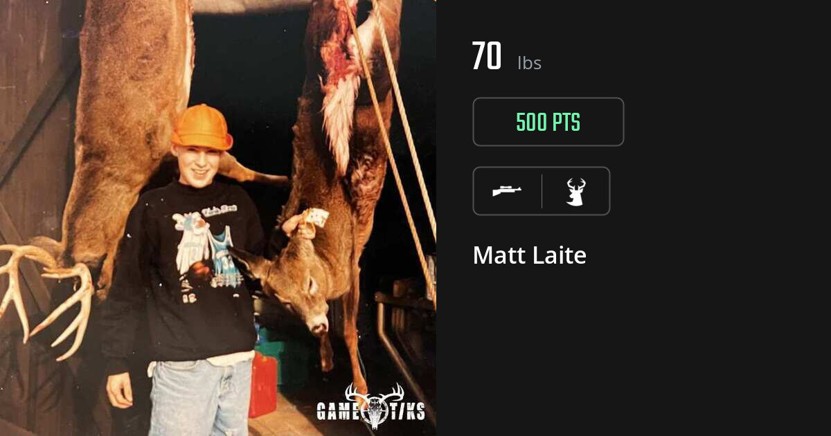Deer harvest on Gametiks