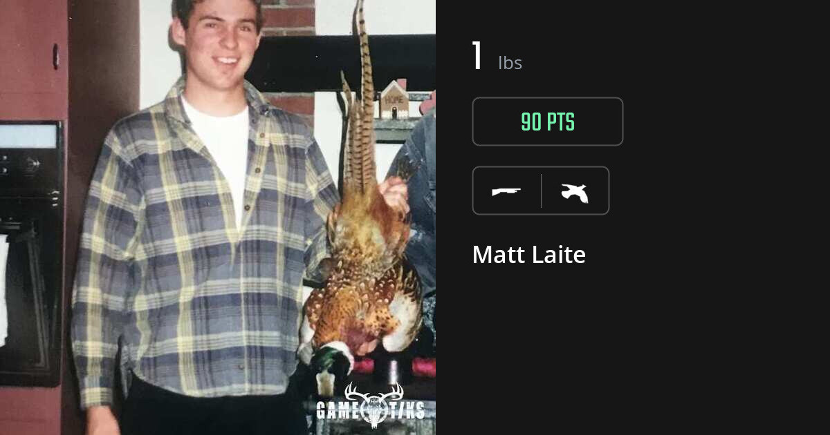 Upland bird harvest on Gametiks