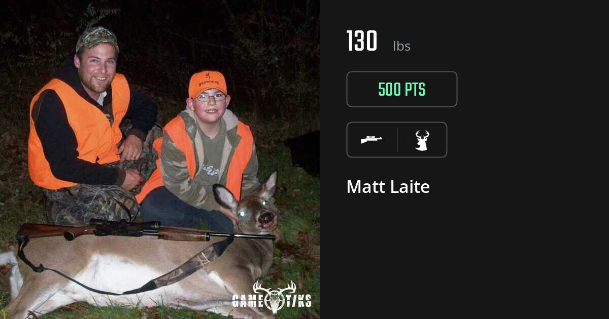 Deer harvest on Gametiks