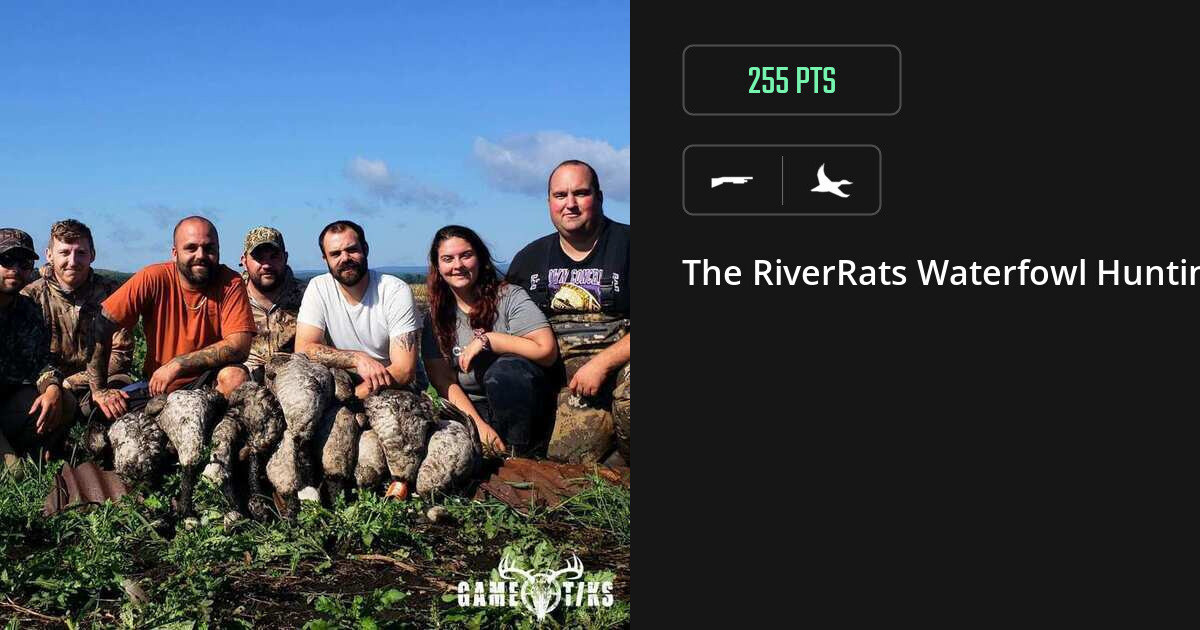 Waterfowl harvest on Gametiks
