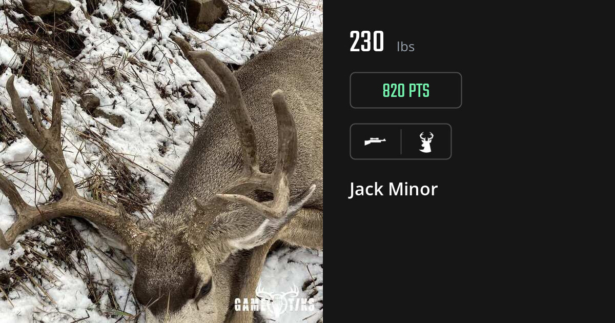 deer harvest by Jack Minor