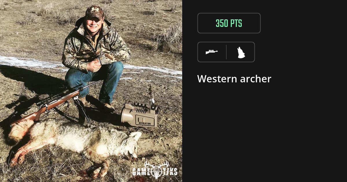 canine harvest by Western archer