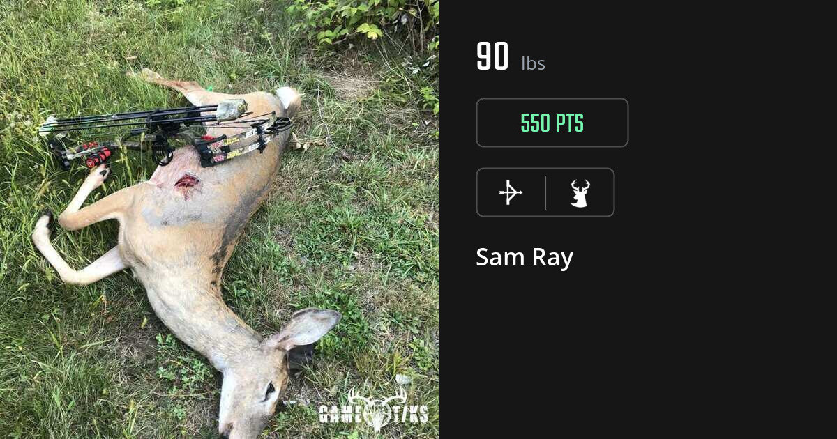 Deer harvest on Gametiks