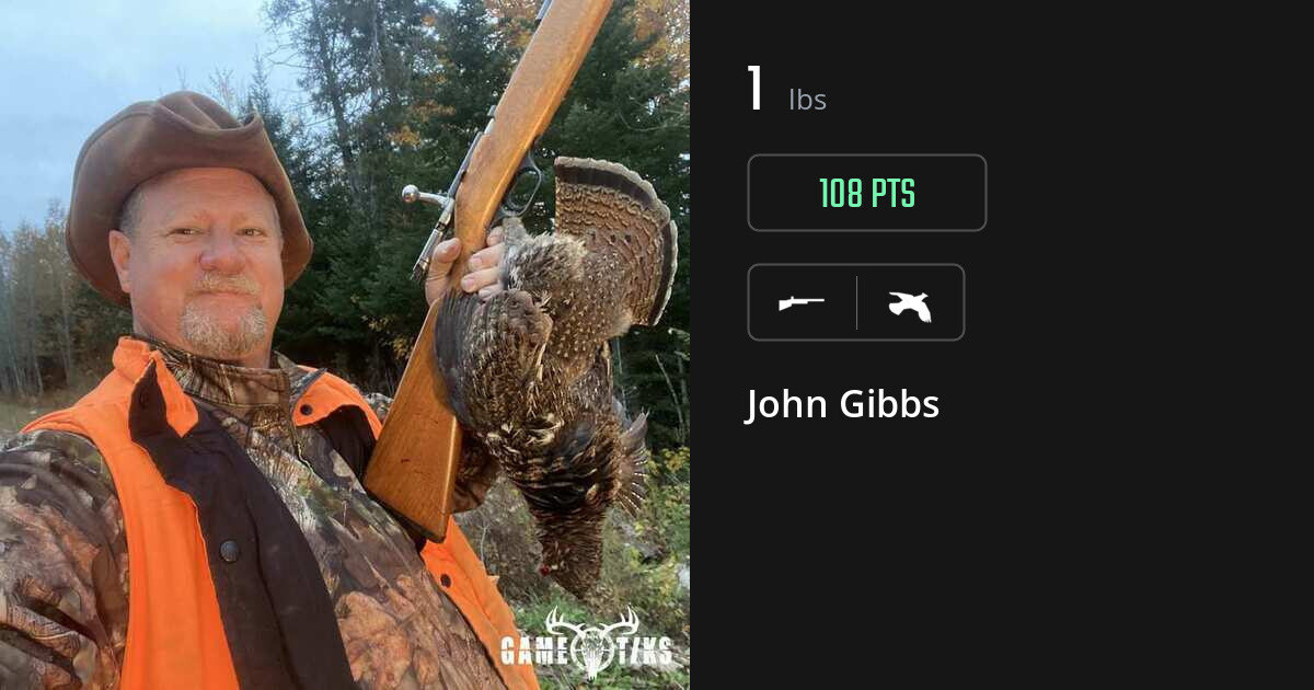 Upland bird harvest on Gametiks