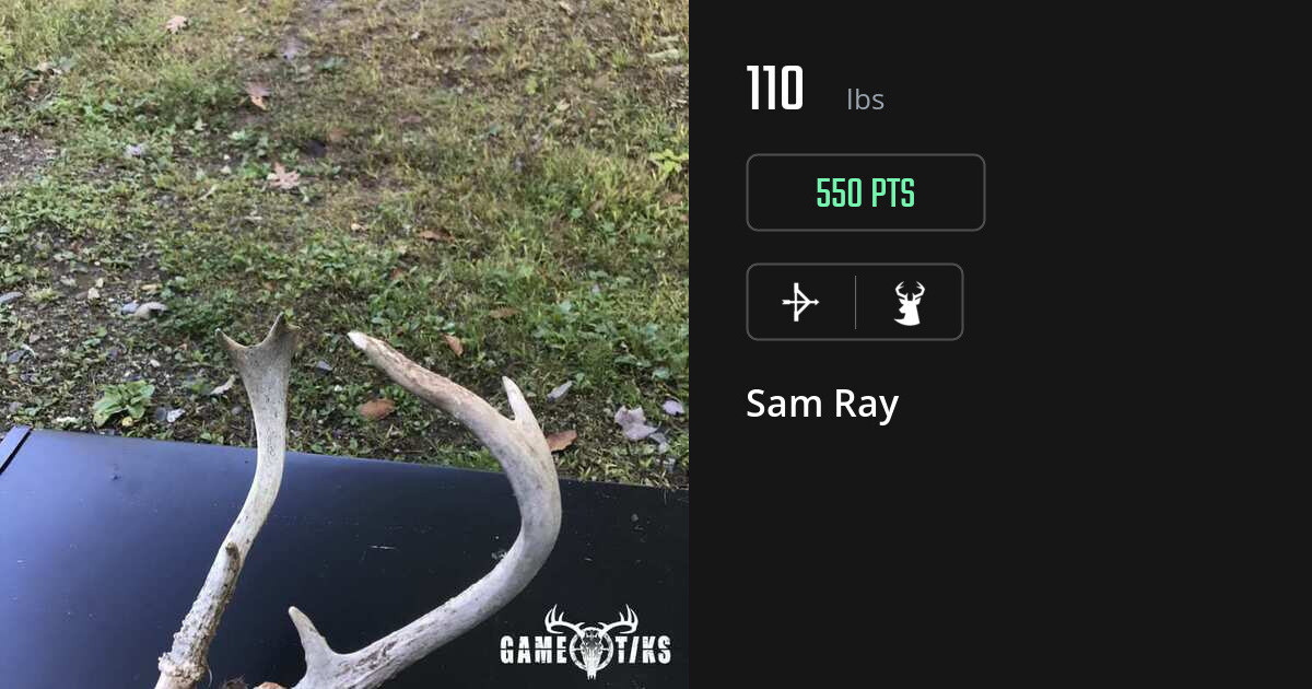 Deer harvest on Gametiks