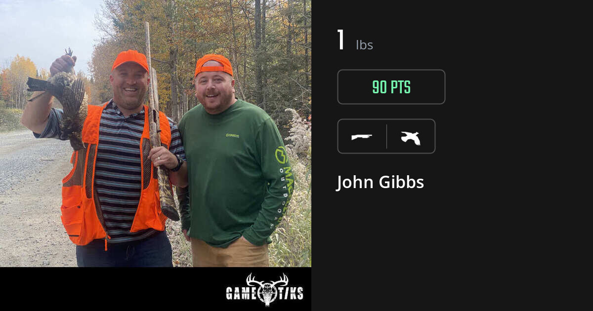 Upland bird harvest on Gametiks