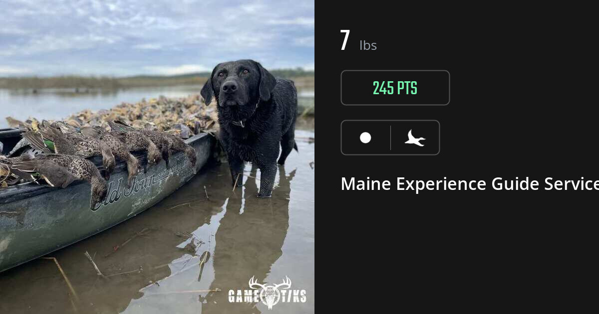 Waterfowl harvest on Gametiks