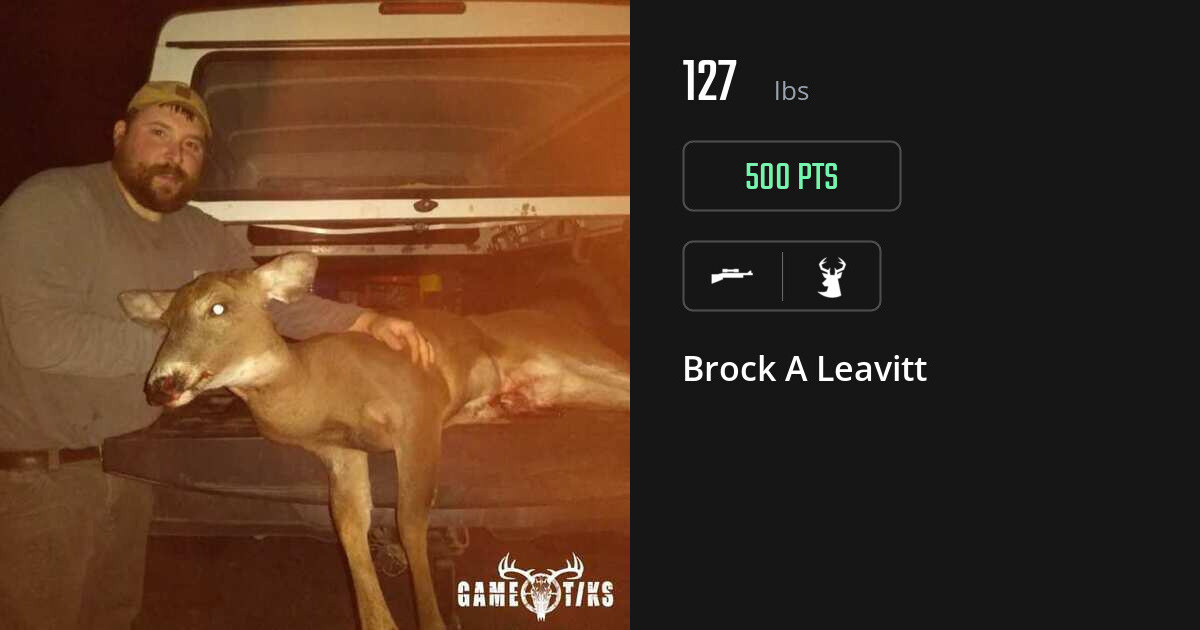 deer harvest by Brock A Leavitt