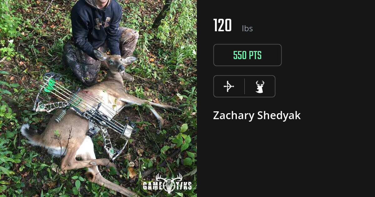 Deer harvest on Gametiks