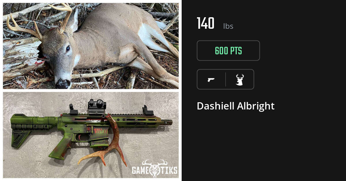 Deer harvest on Gametiks