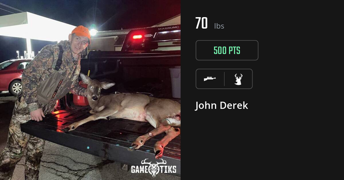 Deer harvest on Gametiks