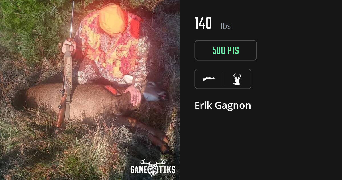 Deer harvest on Gametiks