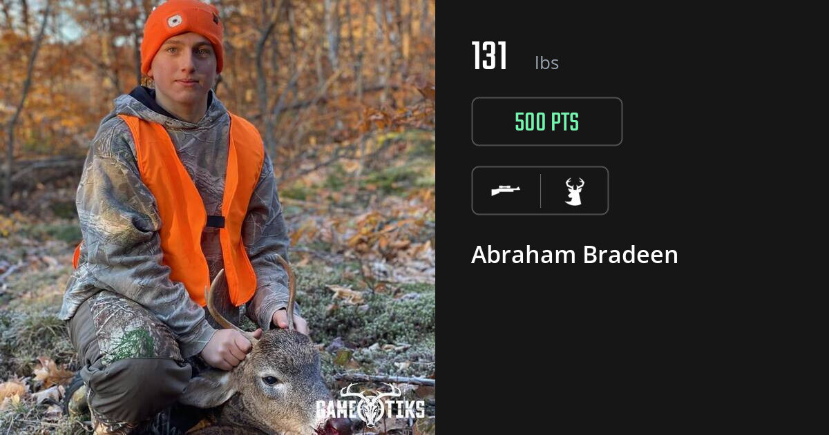 Deer harvest on Gametiks