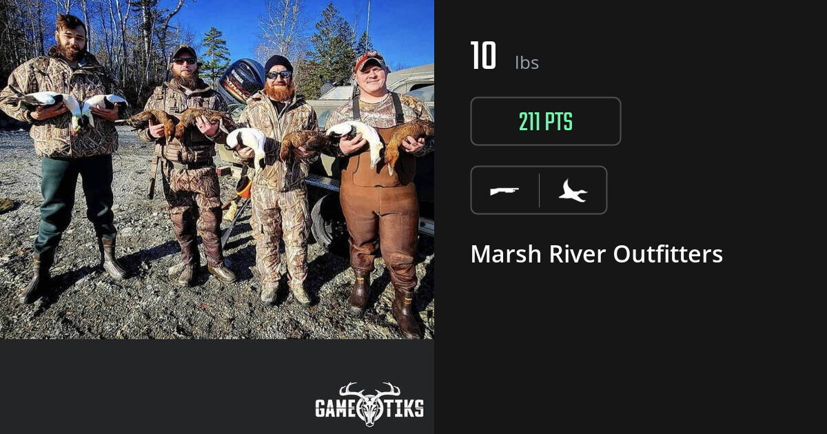 Waterfowl harvest on Gametiks