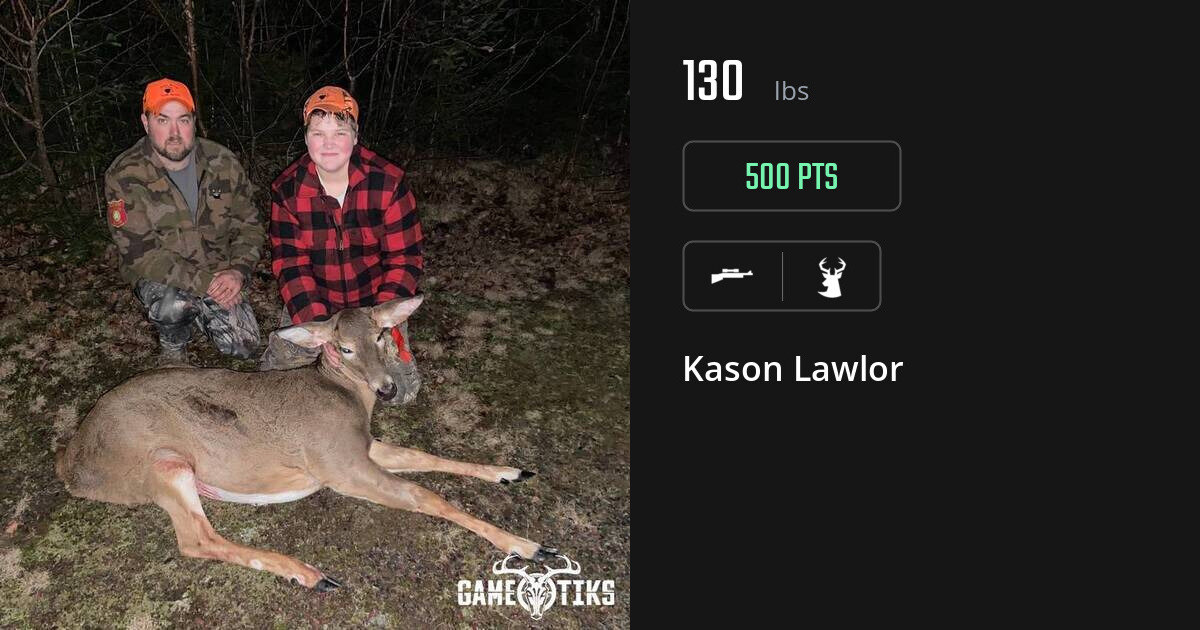 Deer harvest on Gametiks