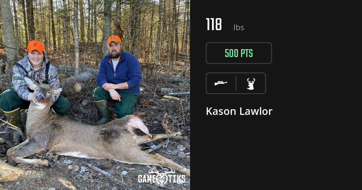 Deer harvest on Gametiks