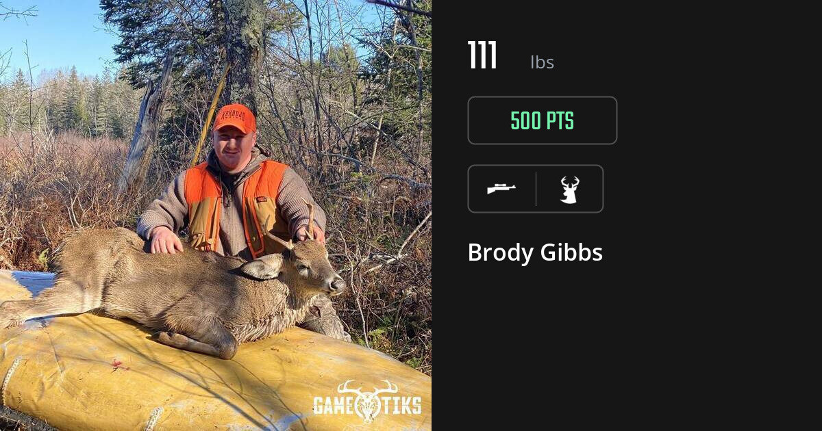 Deer harvest on Gametiks
