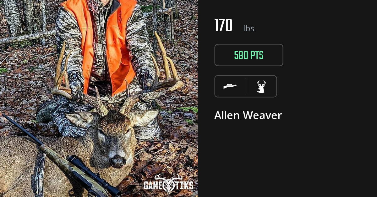 deer harvest by Allen Weaver